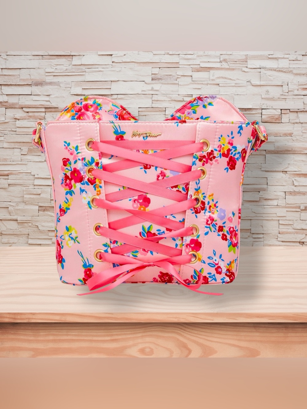 Betsey Johnson Corsets Of Love Floral Crossbody 🌺 - Picture 4 of 5